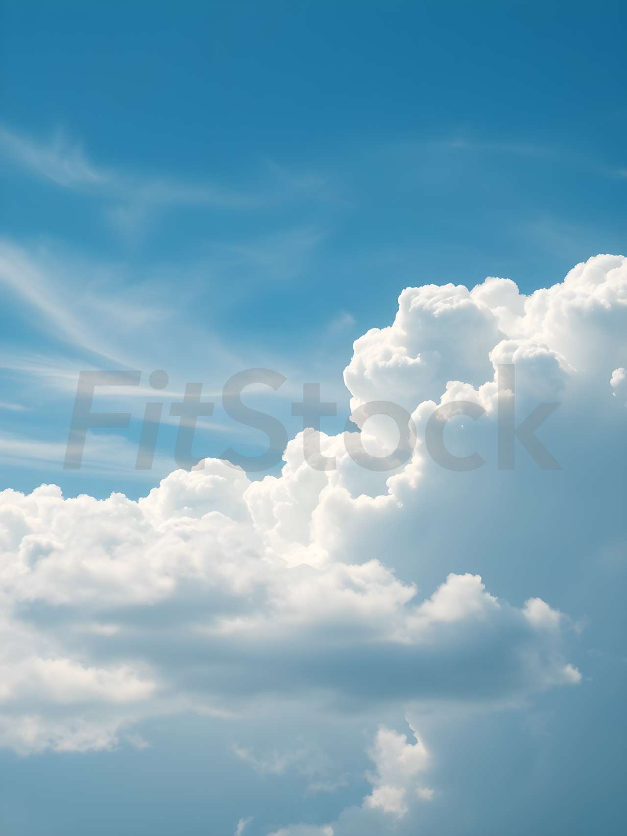 青空に広がる白い積乱雲