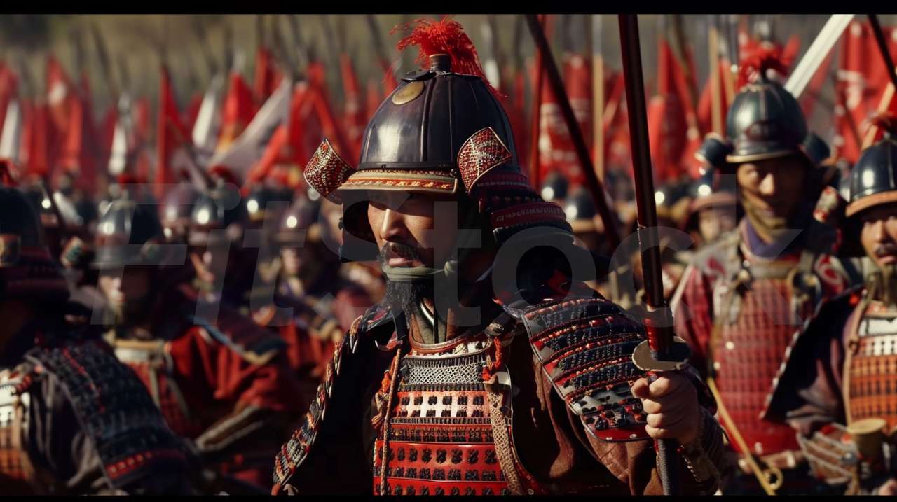 戦国時代の鎧を纏った武士たち