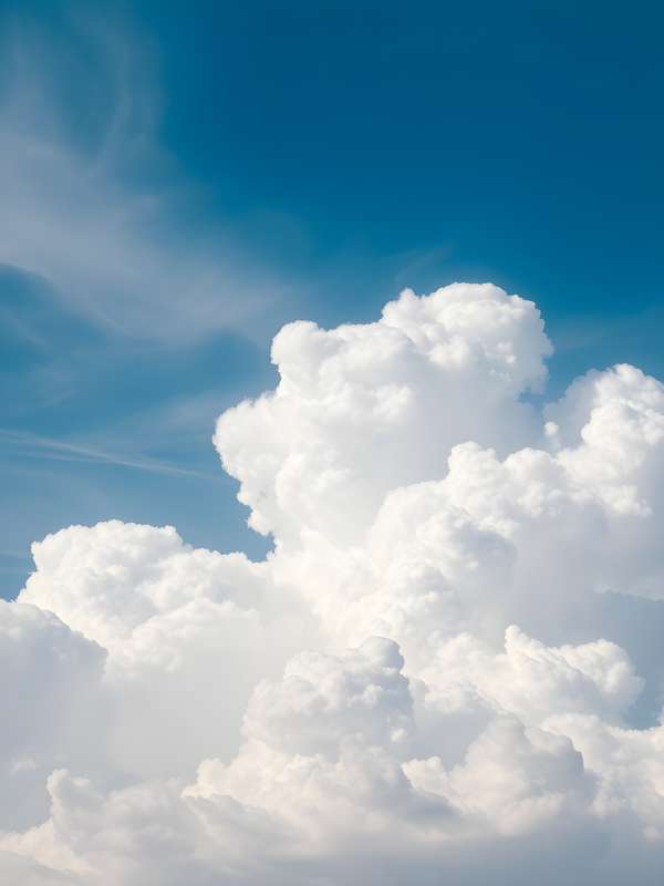 青空に広がる雄大な入道雲