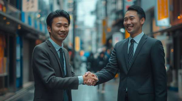 ビジネスの握手