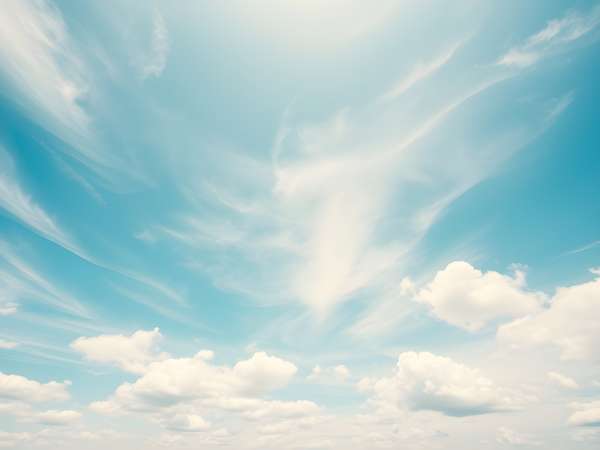 青空に浮かぶ白い雲